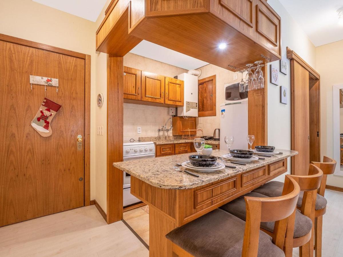 Palladio 304 - Gramado 400 Metros Rua Coberta Apartment Ngoại thất bức ảnh